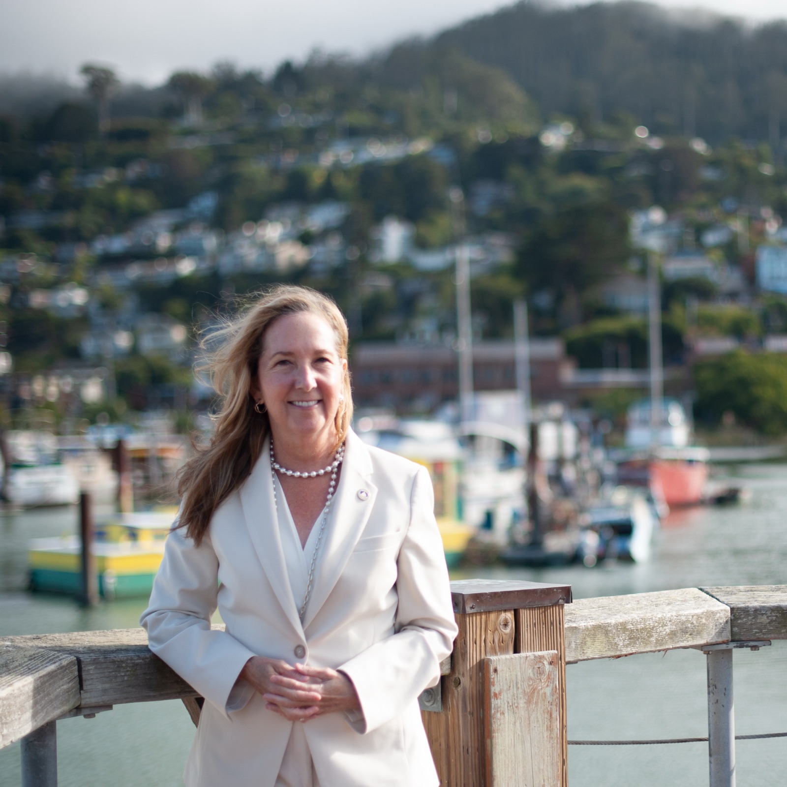 Jill Hoffman on the Sausalito waterfront